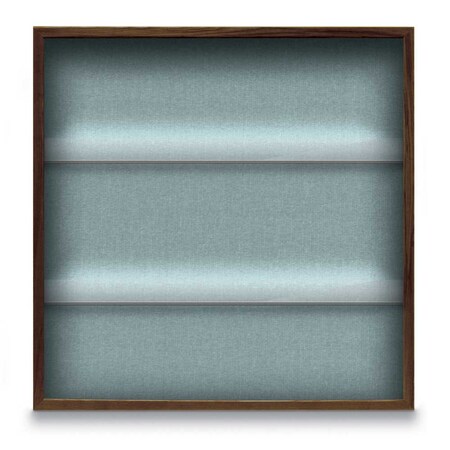 United Visual Products Outdoor Enclosed Combo Board, 48"x36", White Frame/Black Porc & Amethyst UVCB4836ODW-BLKPORC-AMETHY